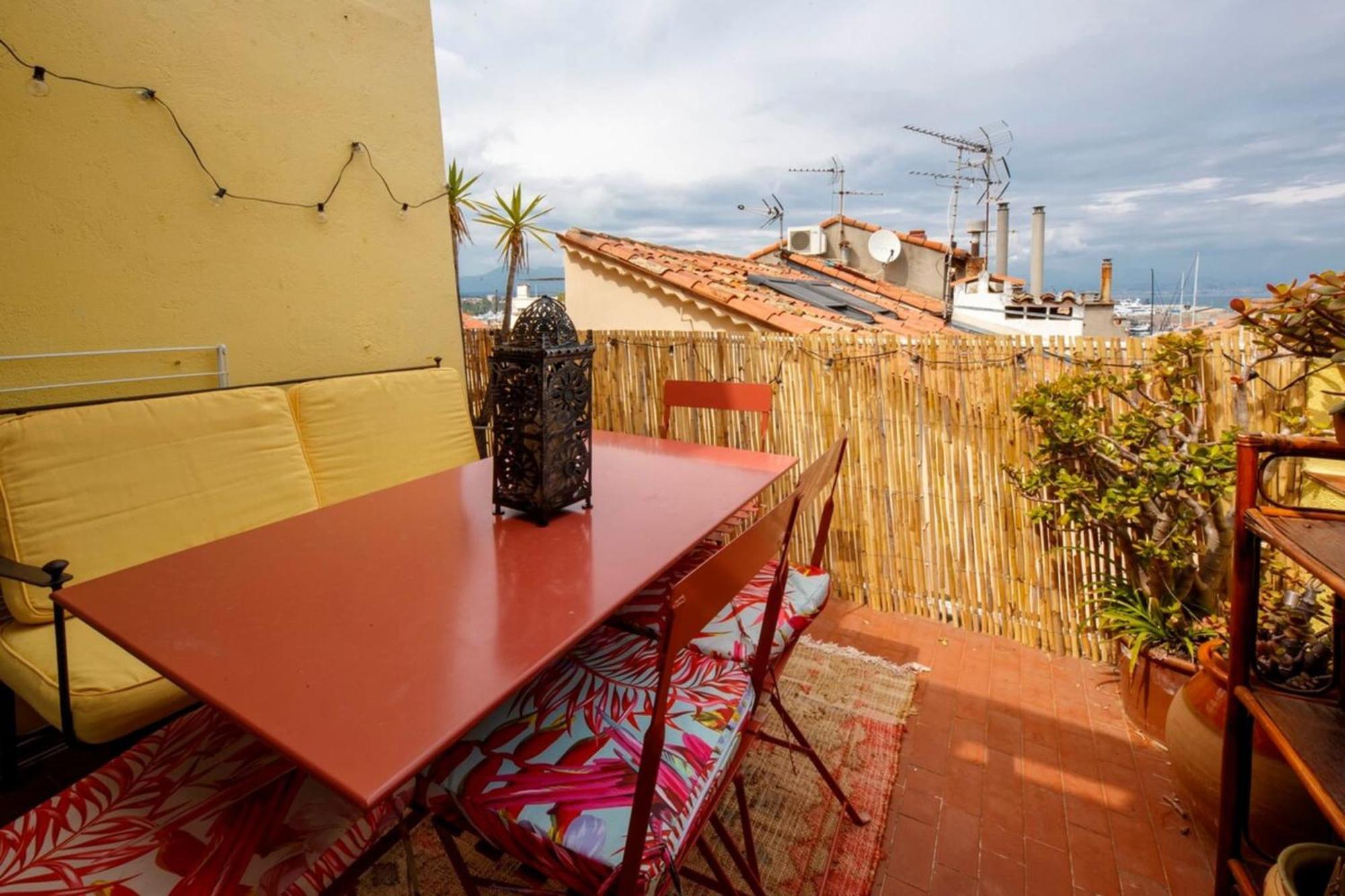 06M - Old Antibes Beautiful Duplex Terrace With Sea View Leilighet Eksteriør bilde