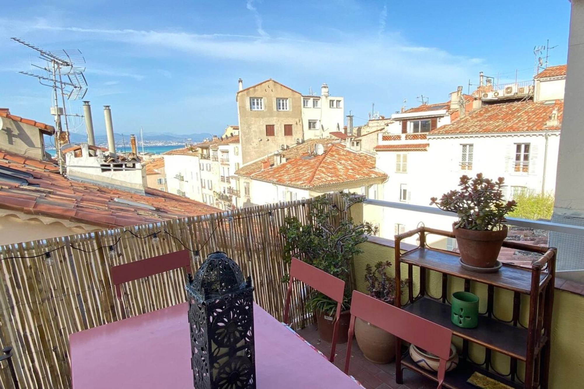 06M - Old Antibes Beautiful Duplex Terrace With Sea View Leilighet Eksteriør bilde